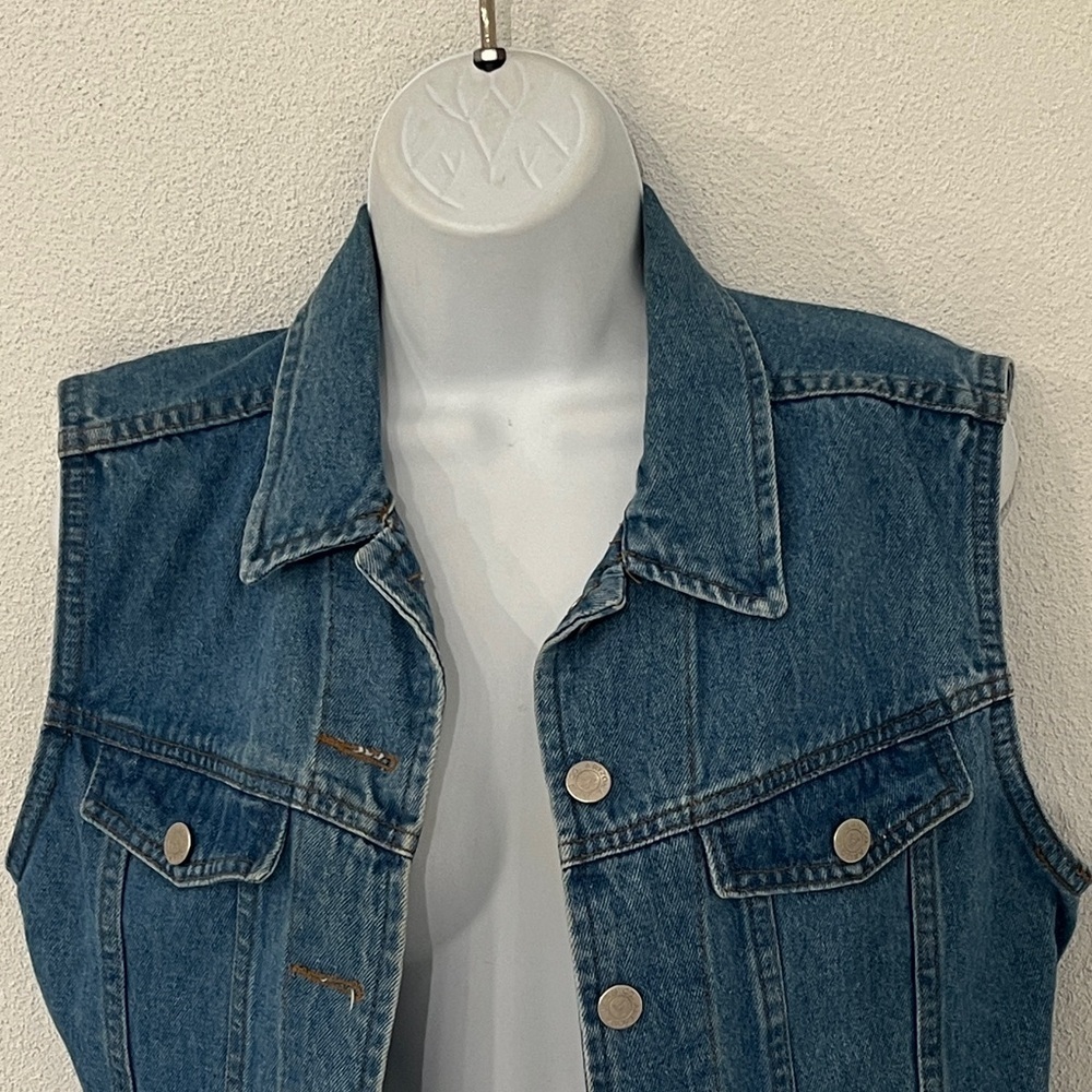 Arizona Denim Sleeveless Vest Size S? - Picture 3 of 5